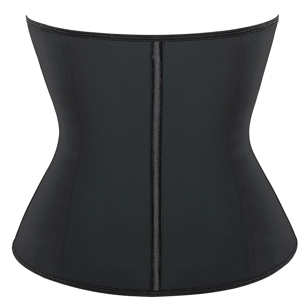 Zip And Hook Clips Smooth Latex Waist Trainer Slimming