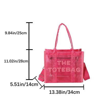 The Tote Bags Summer Trend Large Size Clear Beach Shoulder Crossbody Handbags